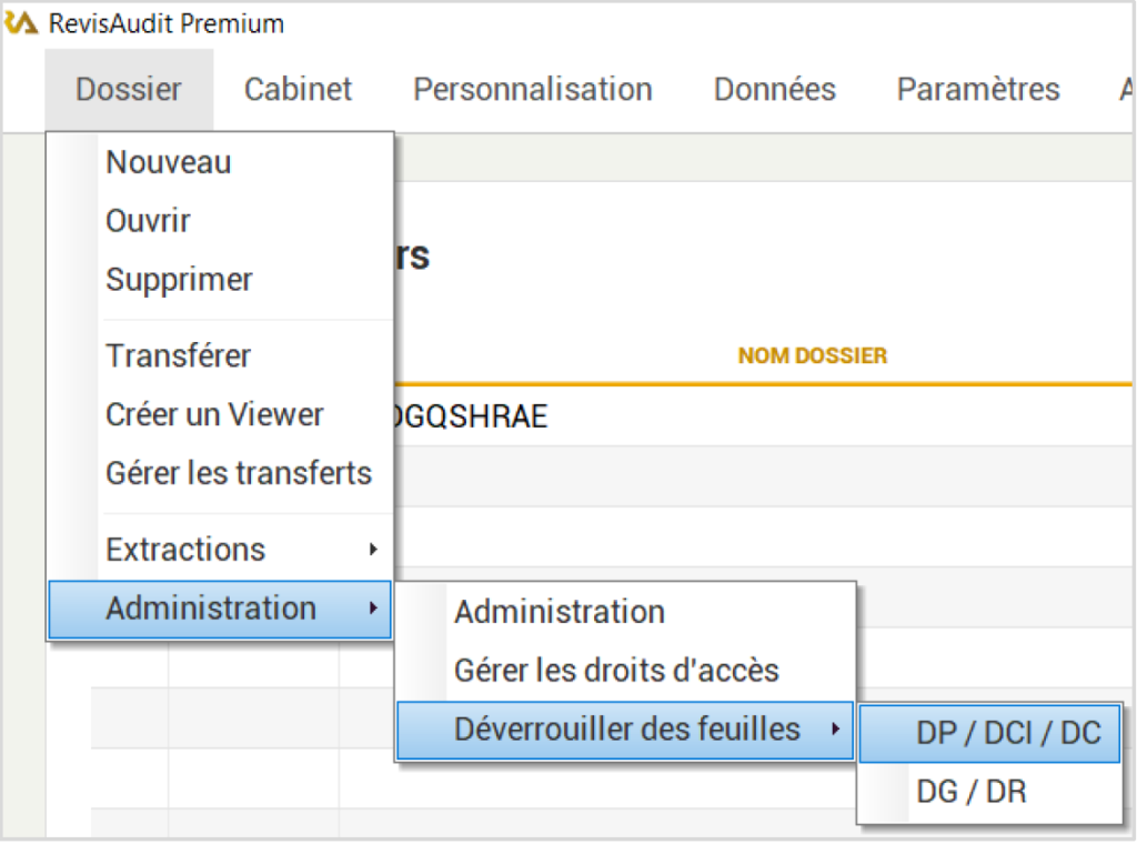 Déverrouiller une fiche ou une feuille de travail Gest On Line