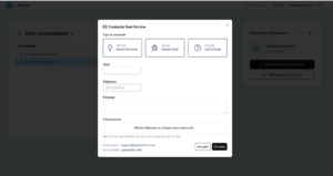 contact support e-recup 8