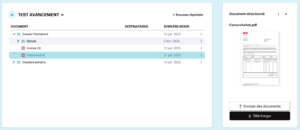 e-Recup dossier Ouverture fichier dossier e-recup