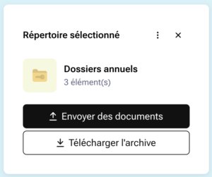 e-recup répertoire selection répertoire