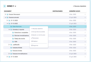 menu contextuel e-Recup 7